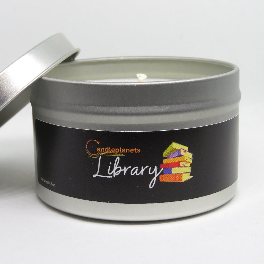 Oshkosh Library, Book Lover Candle, Book Candle Scent, Literary Candle, Soy Cand